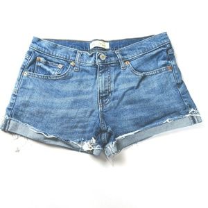 GAP 1969 Frayed Cuffed jean shorts